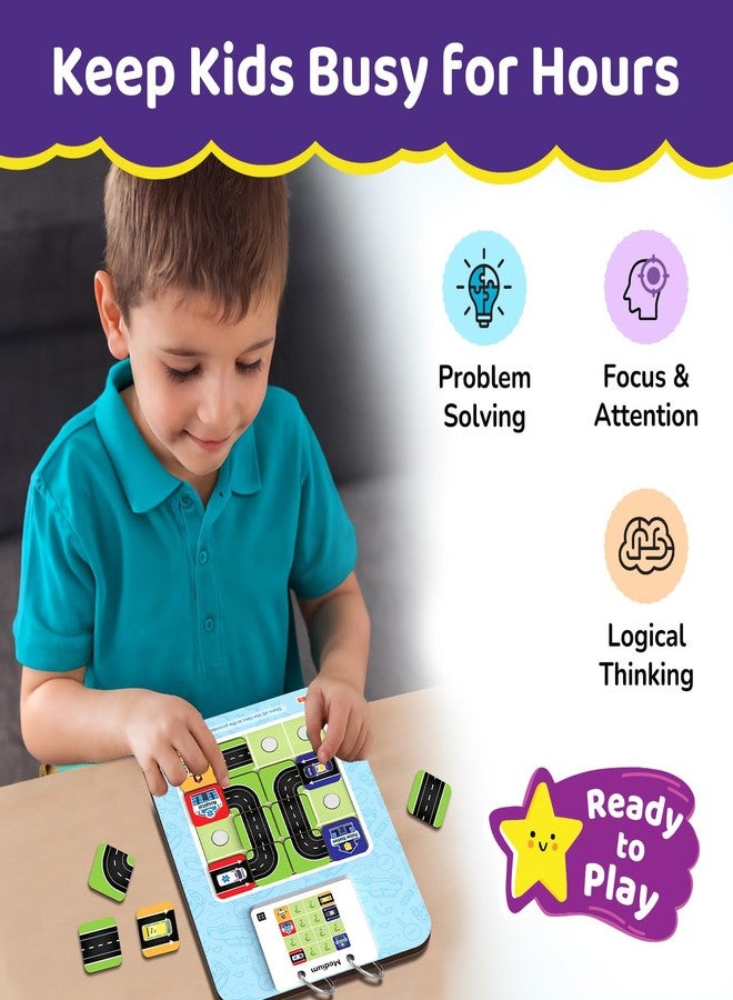 سمارتيفيتي صانع مسارات سمارتيفيتي | لعبة ألغاز منطقية لحل المشكلات للأطفال من عمر 4 سنوات فما فوق | لعبة تعليمية STEM بدون شاشة مع أكثر من 30 تحديًا | لعبة تعليمية مناسبة للسفر - Image 4